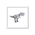 Picture of Gray Dino IV _GroupedProduct_Square_Mini_ _GroupedProduct_Square_Framed_Matted_