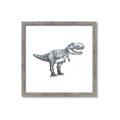 Picture of Gray Dino IV _GroupedProduct_Square_Mini_ _GroupedProduct_Square_Framed_Matted_
