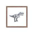 Picture of Gray Dino IV _GroupedProduct_Square_Mini_ _GroupedProduct_Square_Framed_Matted_