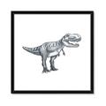 Picture of Gray Dino IV _GroupedProduct_Square_Mini_ _GroupedProduct_Square_Framed_Matted_