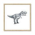 Picture of Gray Dino IV _GroupedProduct_Square_Mini_ _GroupedProduct_Square_Framed_Matted_