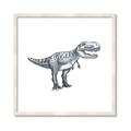 Picture of Gray Dino IV _GroupedProduct_Square_Mini_ _GroupedProduct_Square_Framed_Matted_