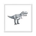 Picture of Gray Dino IV _GroupedProduct_Square_Mini_ _GroupedProduct_Square_Framed_Matted_