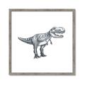 Picture of Gray Dino IV _GroupedProduct_Square_Mini_ _GroupedProduct_Square_Framed_Matted_