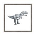 Picture of Gray Dino IV _GroupedProduct_Square_Mini_ _GroupedProduct_Square_Framed_Matted_