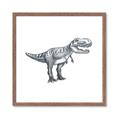 Picture of Gray Dino IV _GroupedProduct_Square_Mini_ _GroupedProduct_Square_Framed_Matted_