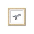 Picture of Gray Dino IV _GroupedProduct_Square_Mini_ _GroupedProduct_Square_Framed_Matted_