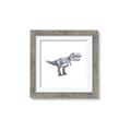 Picture of Gray Dino IV _GroupedProduct_Square_Mini_ _GroupedProduct_Square_Framed_Matted_