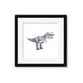 Picture of Gray Dino IV _GroupedProduct_Square_Mini_ _GroupedProduct_Square_Framed_Matted_