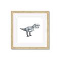 Picture of Gray Dino IV _GroupedProduct_Square_Mini_ _GroupedProduct_Square_Framed_Matted_