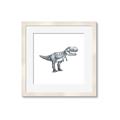 Picture of Gray Dino IV _GroupedProduct_Square_Mini_ _GroupedProduct_Square_Framed_Matted_