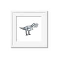 Picture of Gray Dino IV _GroupedProduct_Square_Mini_ _GroupedProduct_Square_Framed_Matted_