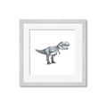 Picture of Gray Dino IV _GroupedProduct_Square_Mini_ _GroupedProduct_Square_Framed_Matted_