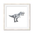 Picture of Gray Dino IV _GroupedProduct_Square_Mini_ _GroupedProduct_Square_Framed_Matted_