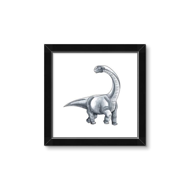 Picture of Gray Dino V _GroupedProduct_Square_Mini_ _GroupedProduct_Square_Framed_Matted_