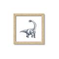 Picture of Gray Dino V _GroupedProduct_Square_Mini_ _GroupedProduct_Square_Framed_Matted_