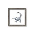 Picture of Gray Dino V _GroupedProduct_Square_Mini_ _GroupedProduct_Square_Framed_Matted_