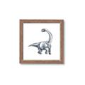 Picture of Gray Dino V _GroupedProduct_Square_Mini_ _GroupedProduct_Square_Framed_Matted_