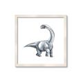 Picture of Gray Dino V _GroupedProduct_Square_Mini_ _GroupedProduct_Square_Framed_Matted_