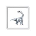 Picture of Gray Dino V _GroupedProduct_Square_Mini_ _GroupedProduct_Square_Framed_Matted_