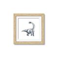 Picture of Gray Dino V _GroupedProduct_Square_Mini_ _GroupedProduct_Square_Framed_Matted_