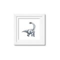 Picture of Gray Dino V _GroupedProduct_Square_Mini_ _GroupedProduct_Square_Framed_Matted_