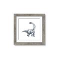 Picture of Gray Dino V _GroupedProduct_Square_Mini_ _GroupedProduct_Square_Framed_Matted_