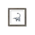 Picture of Gray Dino V _GroupedProduct_Square_Mini_ _GroupedProduct_Square_Framed_Matted_