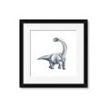 Picture of Gray Dino V _GroupedProduct_Square_Mini_ _GroupedProduct_Square_Framed_Matted_