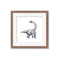 Picture of Gray Dino V _GroupedProduct_Square_Mini_ _GroupedProduct_Square_Framed_Matted_