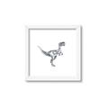 Picture of Gray Dino VI _GroupedProduct_Square_Mini_ _GroupedProduct_Square_Framed_Matted_