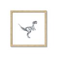 Picture of Gray Dino VI _GroupedProduct_Square_Mini_ _GroupedProduct_Square_Framed_Matted_