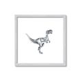 Picture of Gray Dino VI _GroupedProduct_Square_Mini_ _GroupedProduct_Square_Framed_Matted_