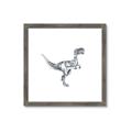 Picture of Gray Dino VI _GroupedProduct_Square_Mini_ _GroupedProduct_Square_Framed_Matted_