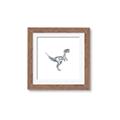 Picture of Gray Dino VI _GroupedProduct_Square_Mini_ _GroupedProduct_Square_Framed_Matted_