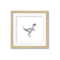 Picture of Gray Dino VI _GroupedProduct_Square_Mini_ _GroupedProduct_Square_Framed_Matted_