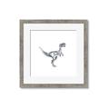 Picture of Gray Dino VI _GroupedProduct_Square_Mini_ _GroupedProduct_Square_Framed_Matted_