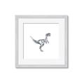 Picture of Gray Dino VI _GroupedProduct_Square_Mini_ _GroupedProduct_Square_Framed_Matted_