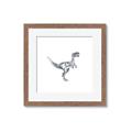 Picture of Gray Dino VI _GroupedProduct_Square_Mini_ _GroupedProduct_Square_Framed_Matted_