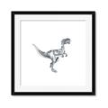Picture of Gray Dino VI _GroupedProduct_Square_Mini_ _GroupedProduct_Square_Framed_Matted_