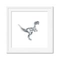 Picture of Gray Dino VI _GroupedProduct_Square_Mini_ _GroupedProduct_Square_Framed_Matted_