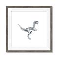 Picture of Gray Dino VI _GroupedProduct_Square_Mini_ _GroupedProduct_Square_Framed_Matted_