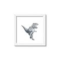 Picture of Gray Dino VII _GroupedProduct_Square_Mini_ _GroupedProduct_Square_Framed_Matted_