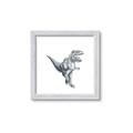 Picture of Gray Dino VII _GroupedProduct_Square_Mini_ _GroupedProduct_Square_Framed_Matted_