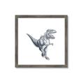 Picture of Gray Dino VII _GroupedProduct_Square_Mini_ _GroupedProduct_Square_Framed_Matted_