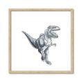 Picture of Gray Dino VII _GroupedProduct_Square_Mini_ _GroupedProduct_Square_Framed_Matted_