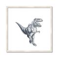 Picture of Gray Dino VII _GroupedProduct_Square_Mini_ _GroupedProduct_Square_Framed_Matted_