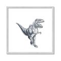 Picture of Gray Dino VII _GroupedProduct_Square_Mini_ _GroupedProduct_Square_Framed_Matted_