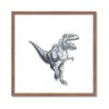 Picture of Gray Dino VII _GroupedProduct_Square_Mini_ _GroupedProduct_Square_Framed_Matted_