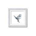 Picture of Gray Dino VII _GroupedProduct_Square_Mini_ _GroupedProduct_Square_Framed_Matted_